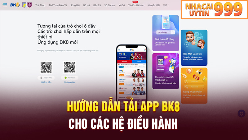 Hướng dẫn tải app BK8