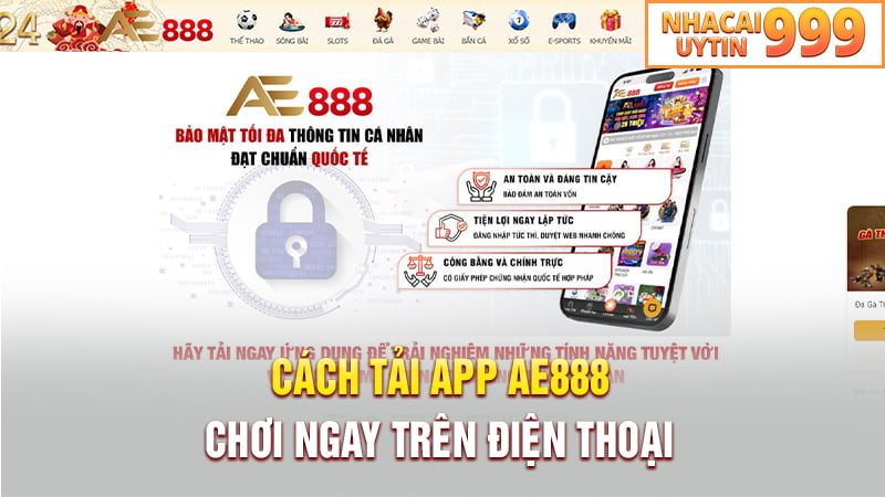Hướng dẫn tải app AE888