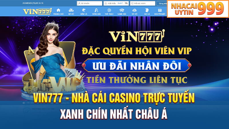 Vin777 - Nhà cái casino trực tuyến xanh chín